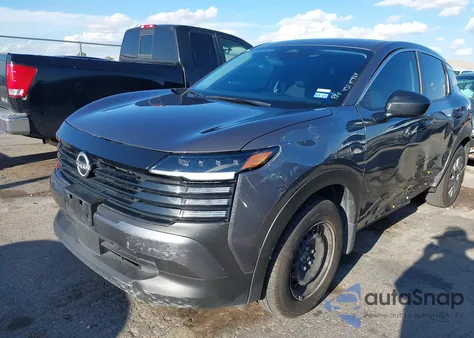 2025 Nissan Kicks S Intelligent Awd из США, поврежденный, VIN 3N8AP6BB9SL383772